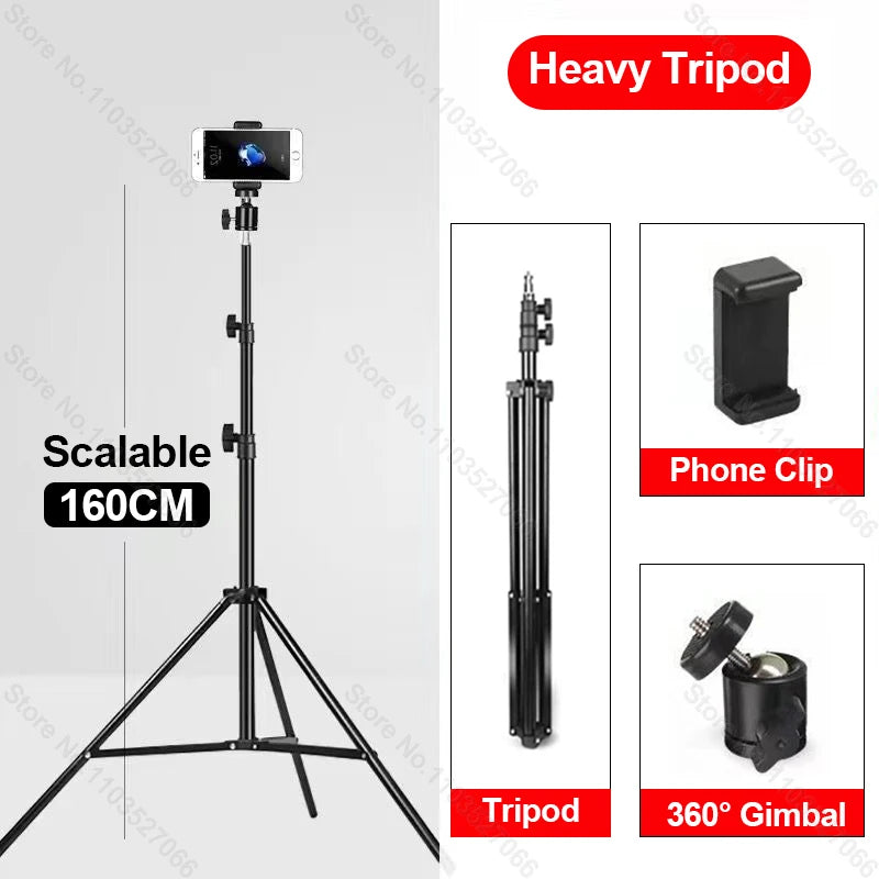 Stable & Adjustable: Securely holds your phone for steady video recording and live streaming.