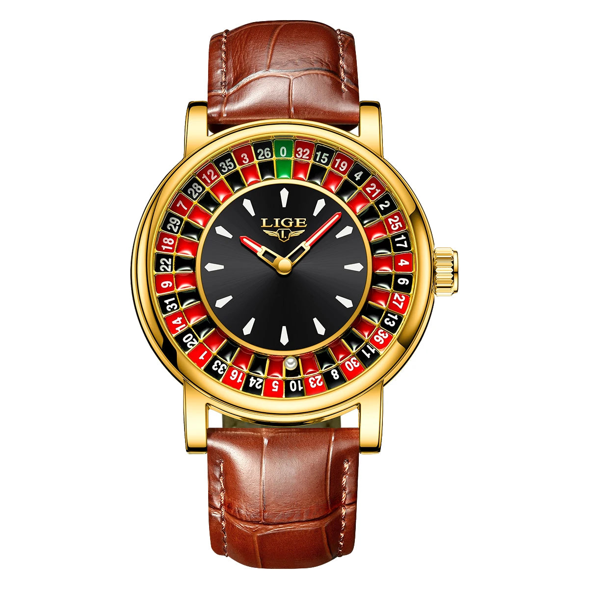 LIGE Lucky Roulette Watch – Elegance Meets Fortune