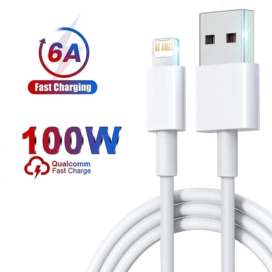 100W Fast Charging USB-C Cable for iPhone 14 13 12 11 Pro Max