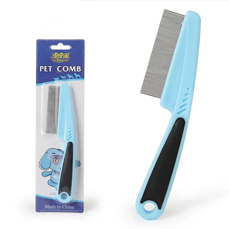 Pet Flea & Lice Comb for Cats & Dogs – Stainless Steel Needle Grooming Comb for Louse Removal