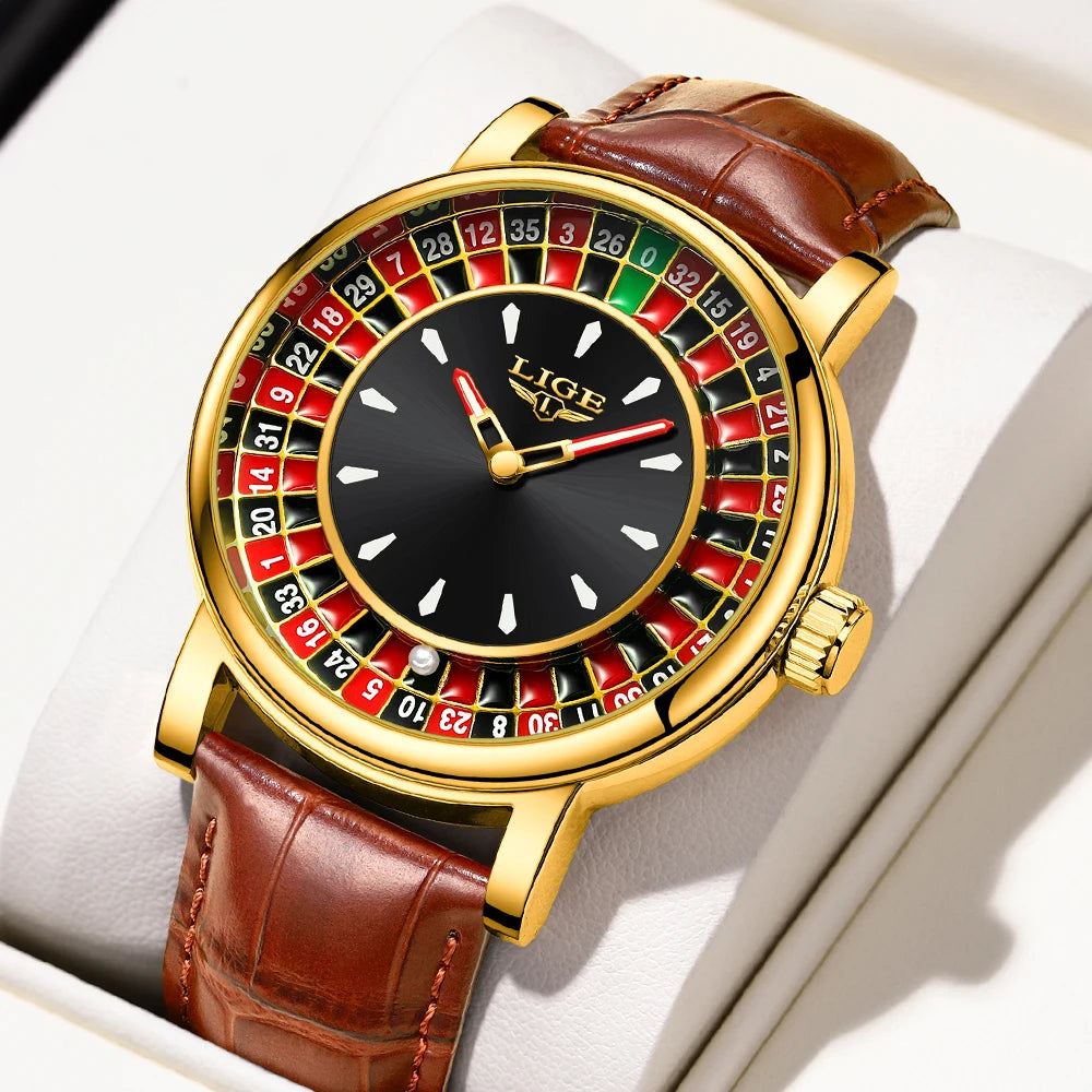 LIGE Lucky Roulette Watch – Elegance Meets Fortune