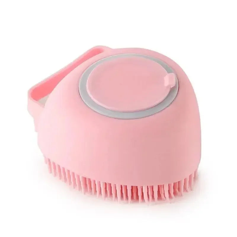 Silicone Pet Bath Brush – Massage Care & Liquid-Fillable Bath Ball for Cats & Dogs